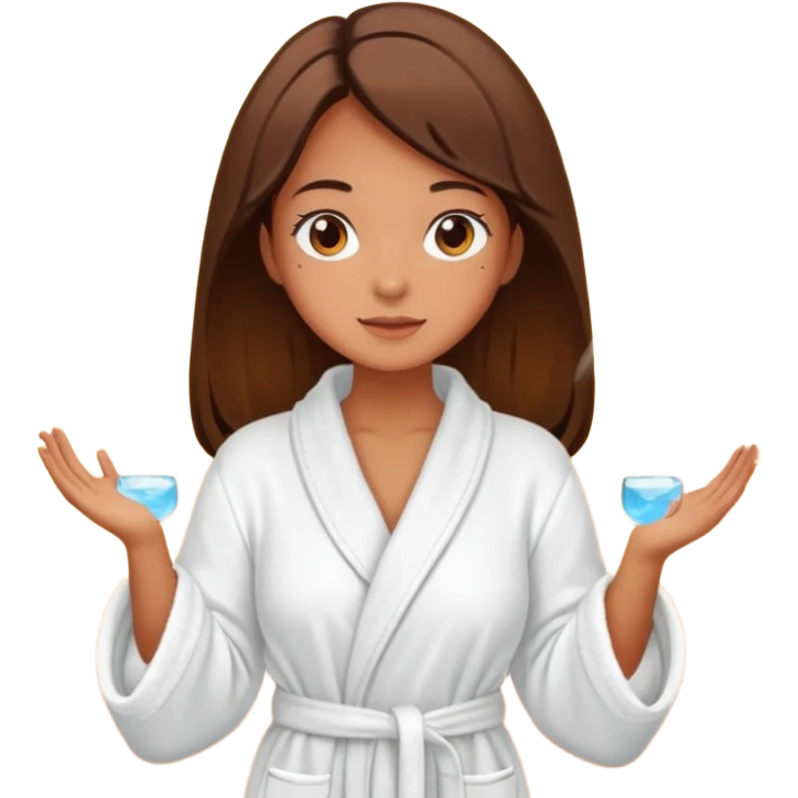 Fall spa day scenery girl emoji
