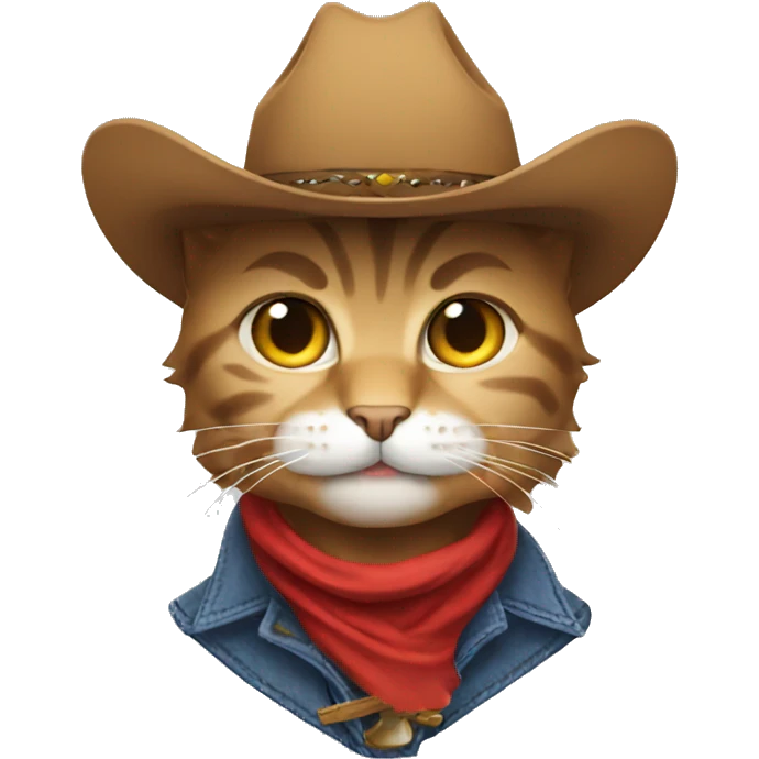 Cat cowboy emoji