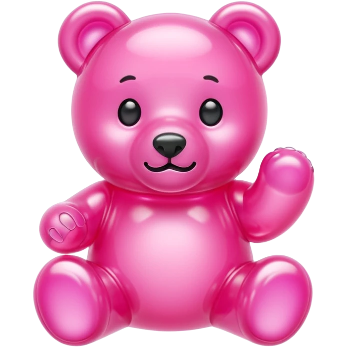 bubblegum pink jelly bear emoji