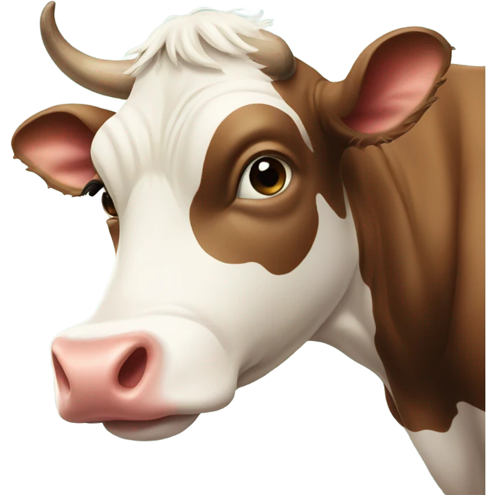 Cow with baby cow emoji
