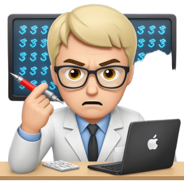 I want an emoji of a mad data scientist fixing code bugs emoji