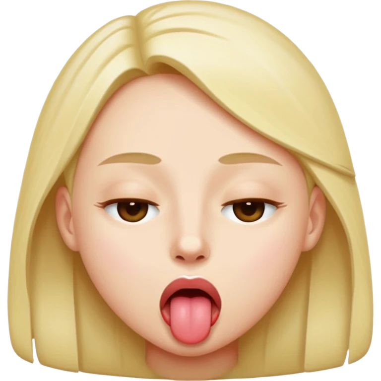 Eyes closed like 😵 and tongue out like 😝 emoji