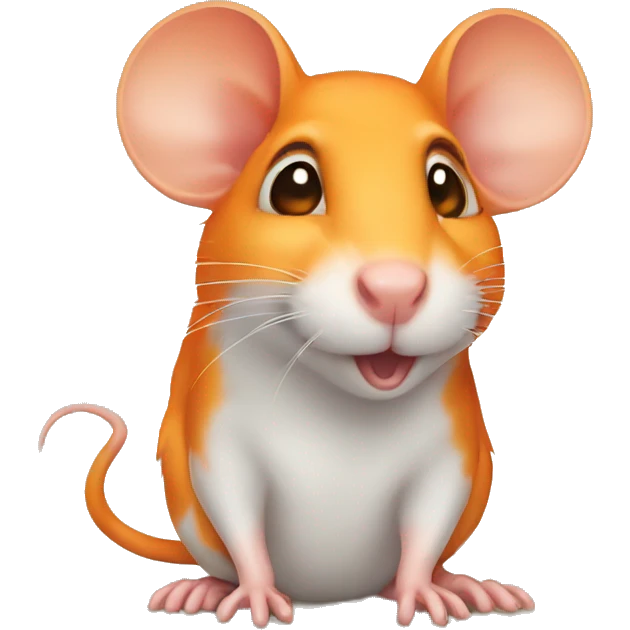 Orange rat emoji