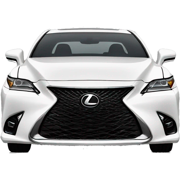 2024 White Lexus ES F-Sport emoji