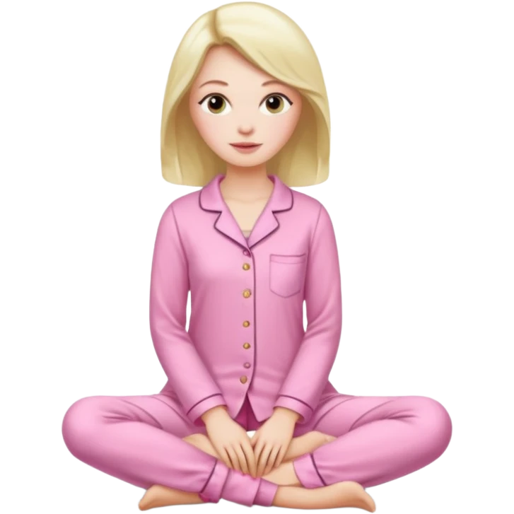 {
      "type": "human",
      "look": "pink pyjama lady, long sleeves",
    } emoji