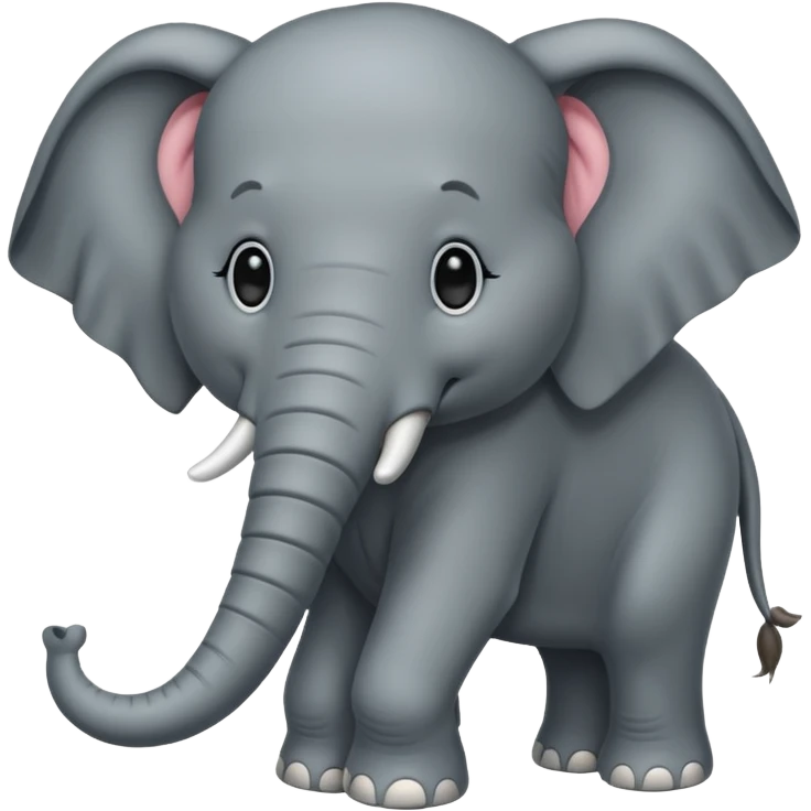  long haired elephant emoji