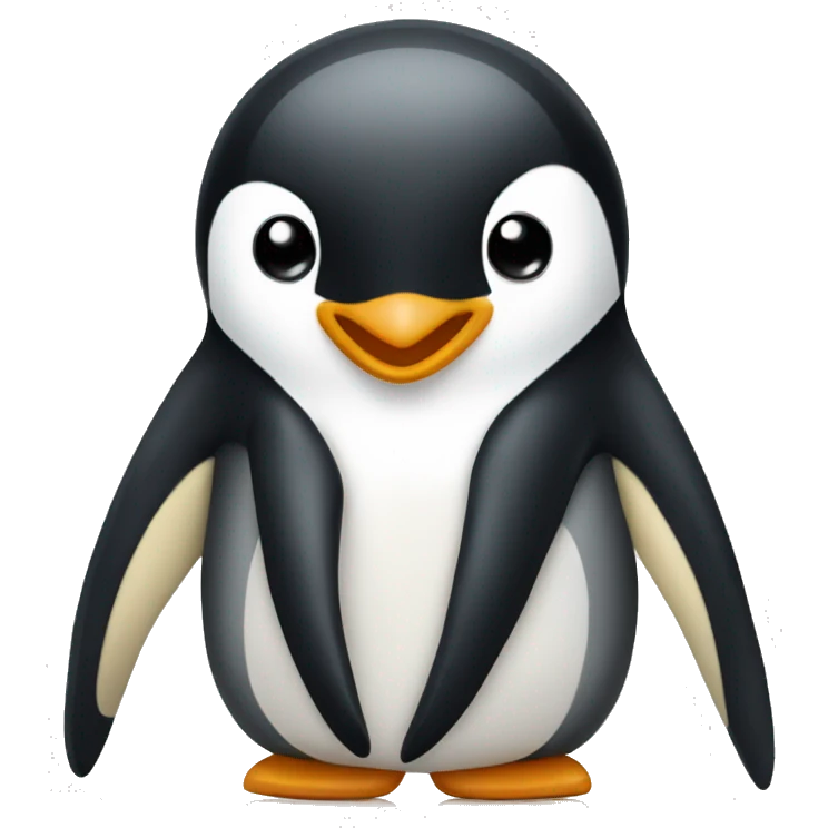 Penguins holding fins emoji