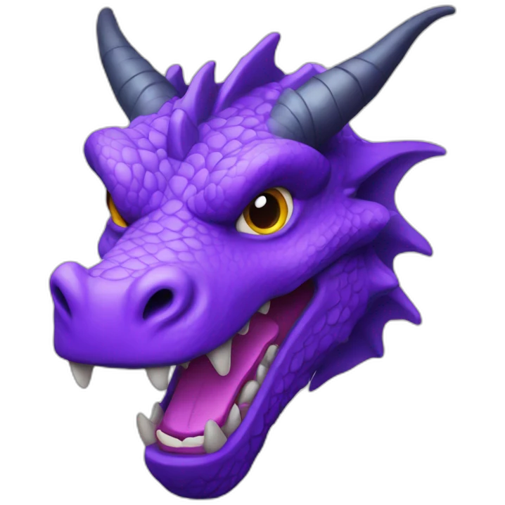 purple dragon head emoji