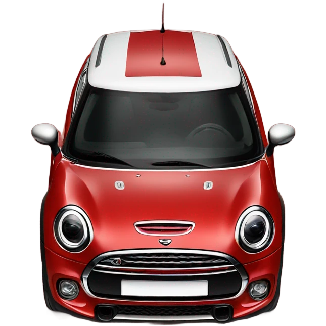 Happy red mini cooper clubman emoji