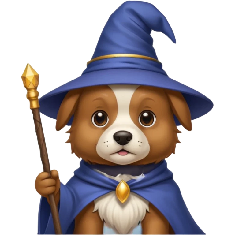 Dog wizard emoji