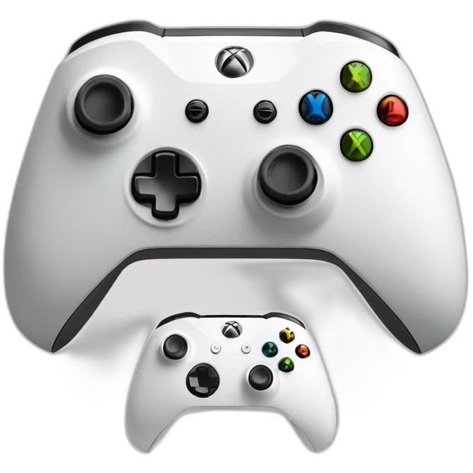 xbox series s with controller beside it emoji