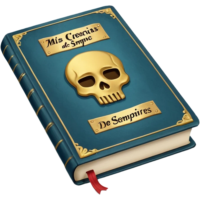 just only a book with the name "mis creencias de siempre"  emoji