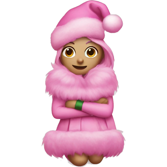 pink christmas  emoji