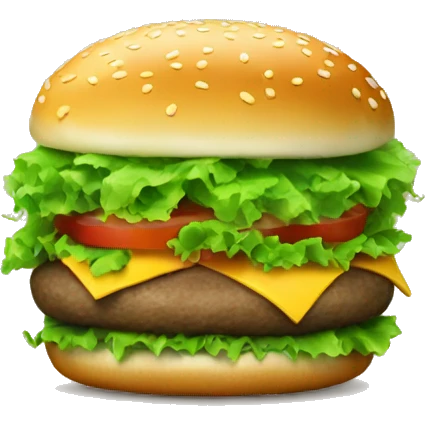 Hamburger green  emoji