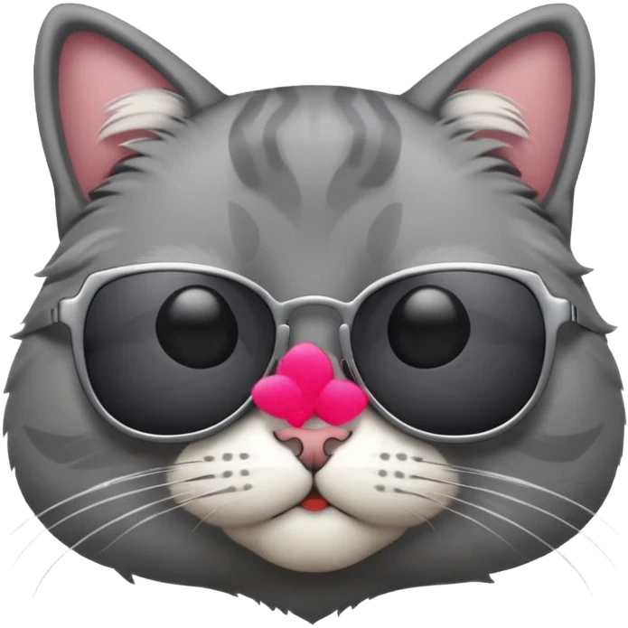 Cat wearing sunglasses emoji