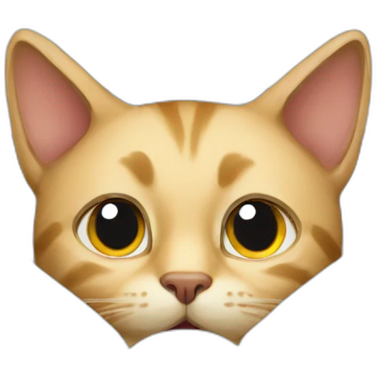 cat having a sneak peek through letter emoji