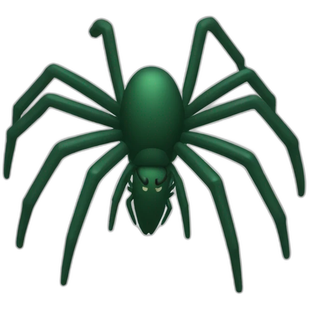 Man spider suit dark green in battle emoji