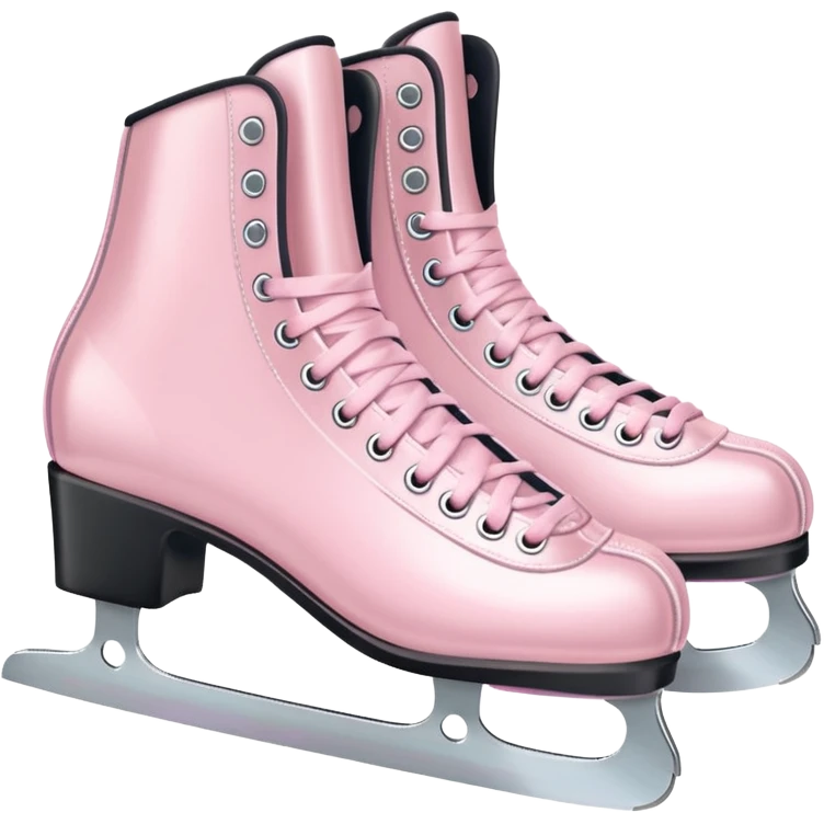 pastel pink ice skates emoji