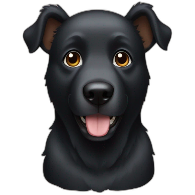 black bear dog emoji