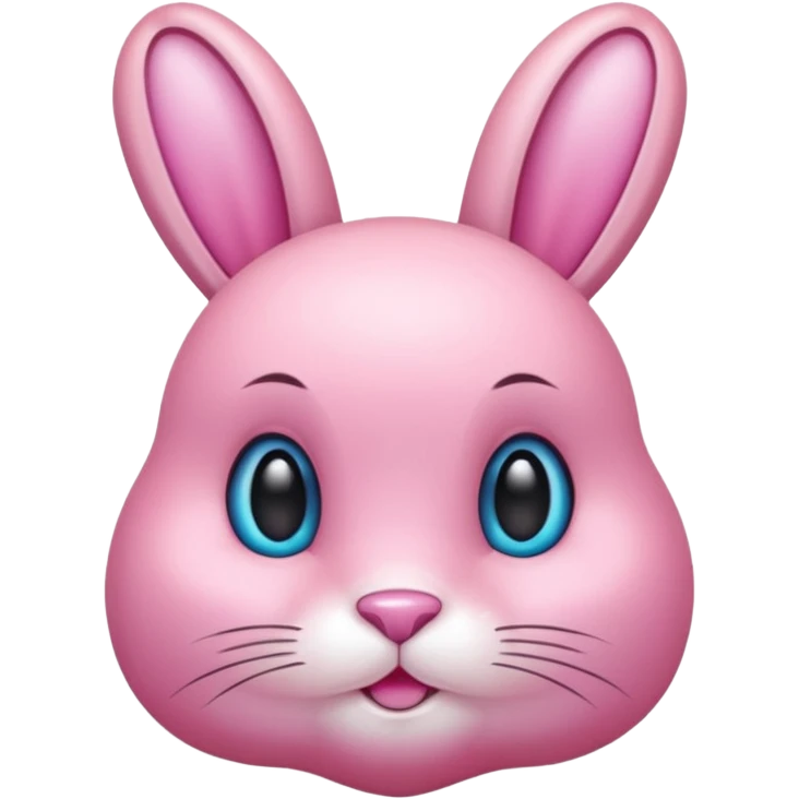  crystallized bunny pink emoji