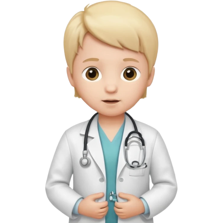 baby dressed as a doctor emoji