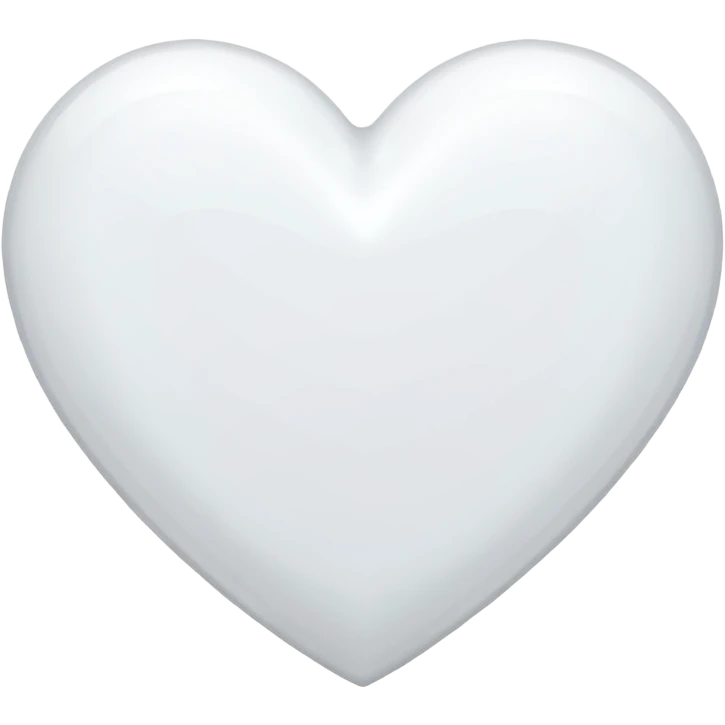 Chanel white heart emoji