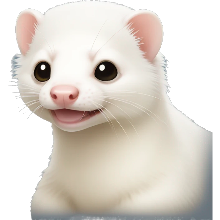 Albino ferret emoji