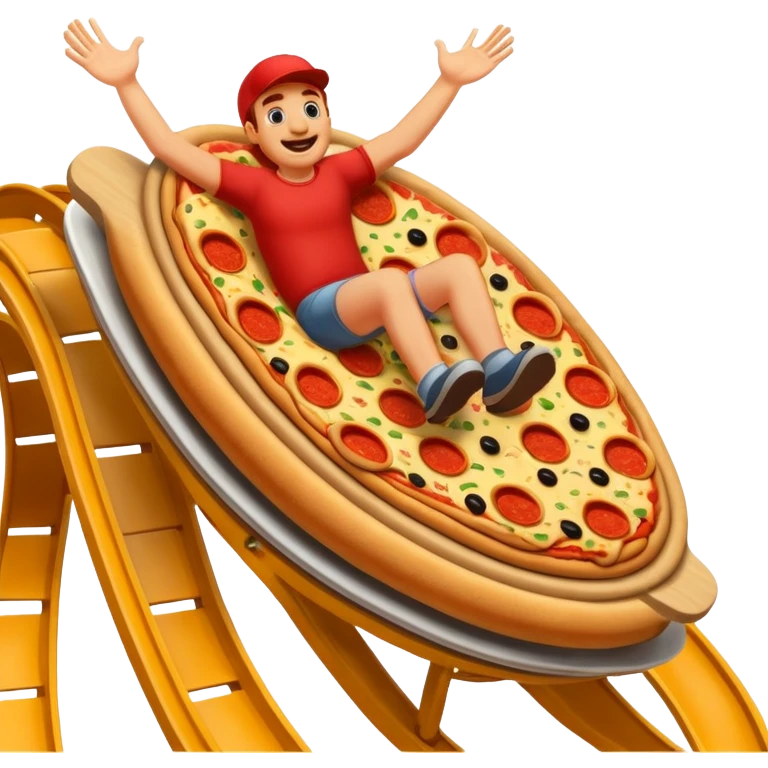 Pizza roller-coaster  emoji
