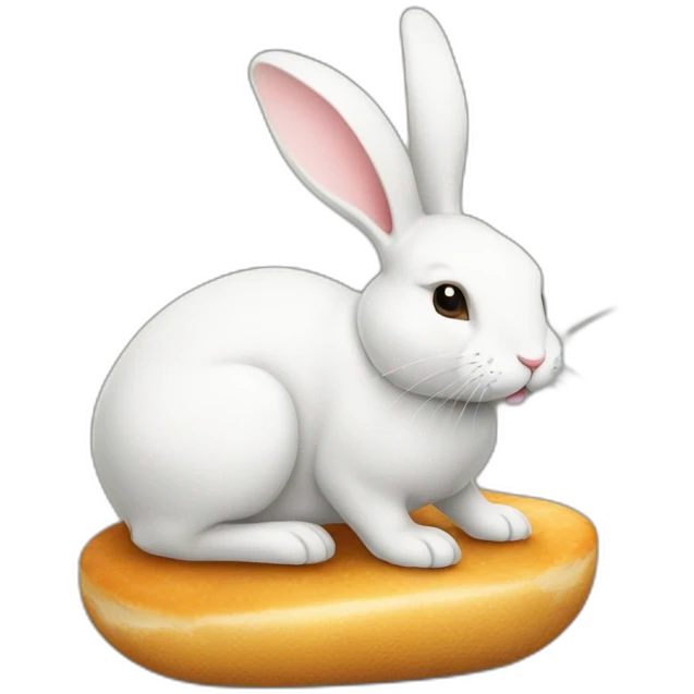 lapin sur pieuvre emoji