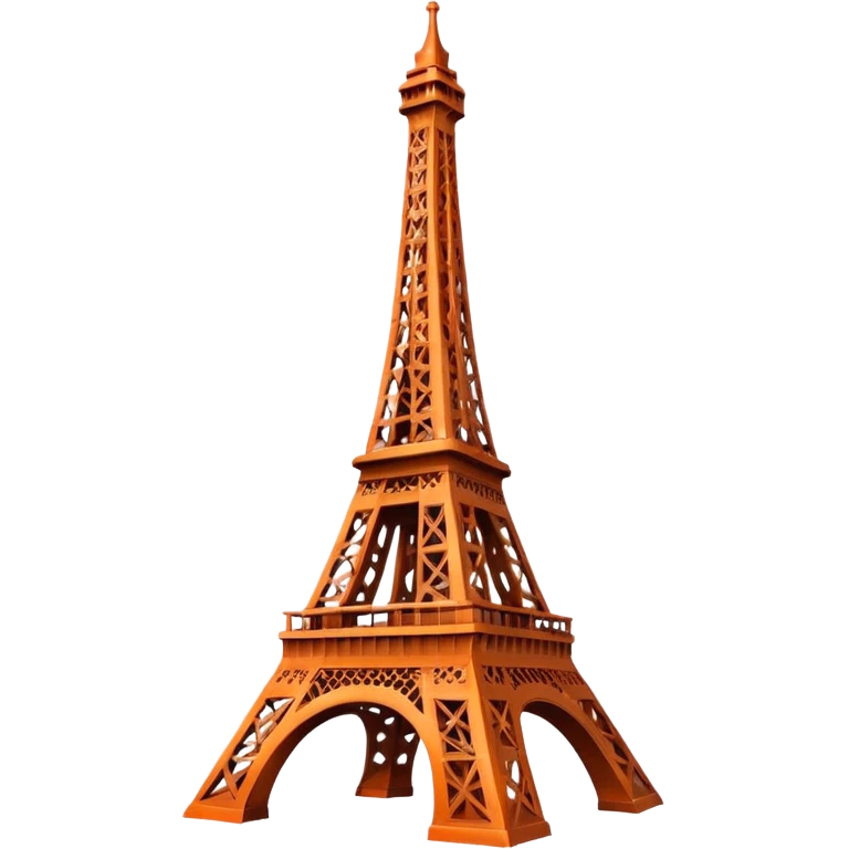 Orange Eiffel Tower emoji