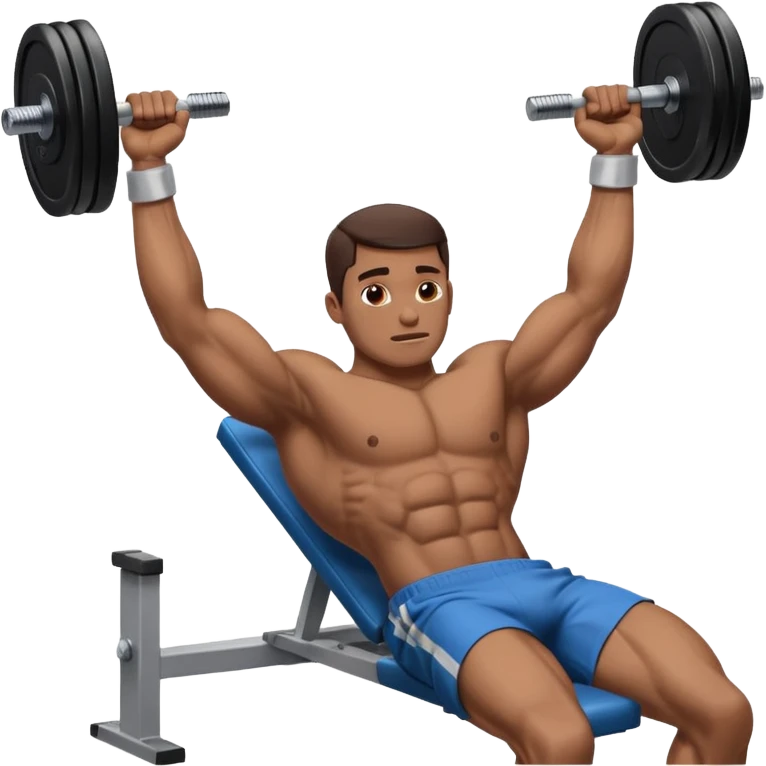 Dumbbell pressure level movement on bench emoji