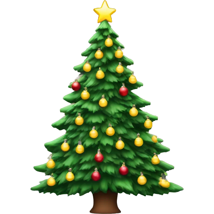 Big Christmas tree with lights  emoji