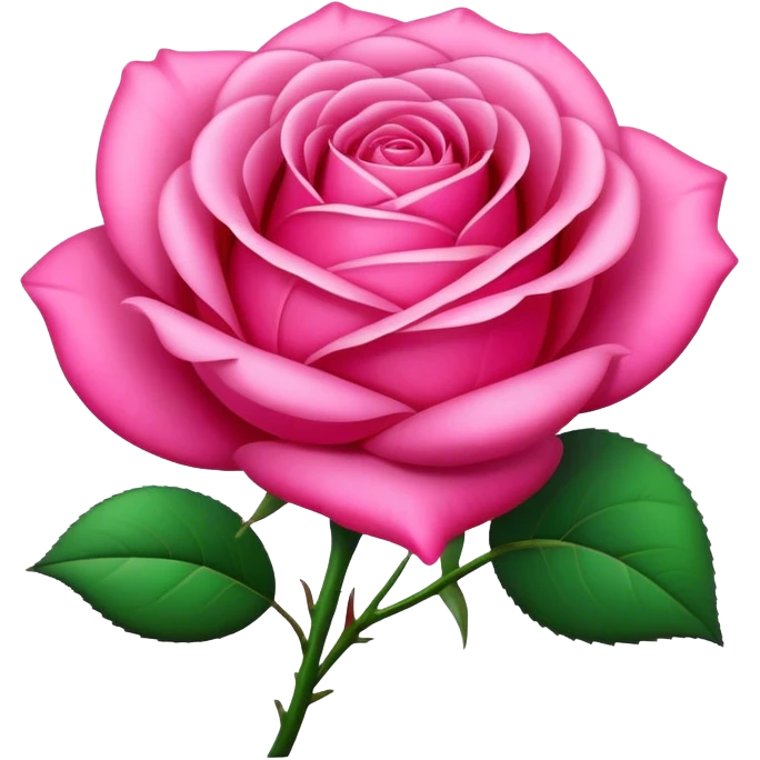 Aesthetic pink rose emoji