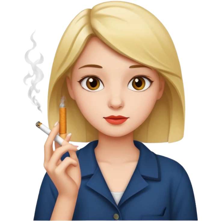 girl with cigarette emoji
