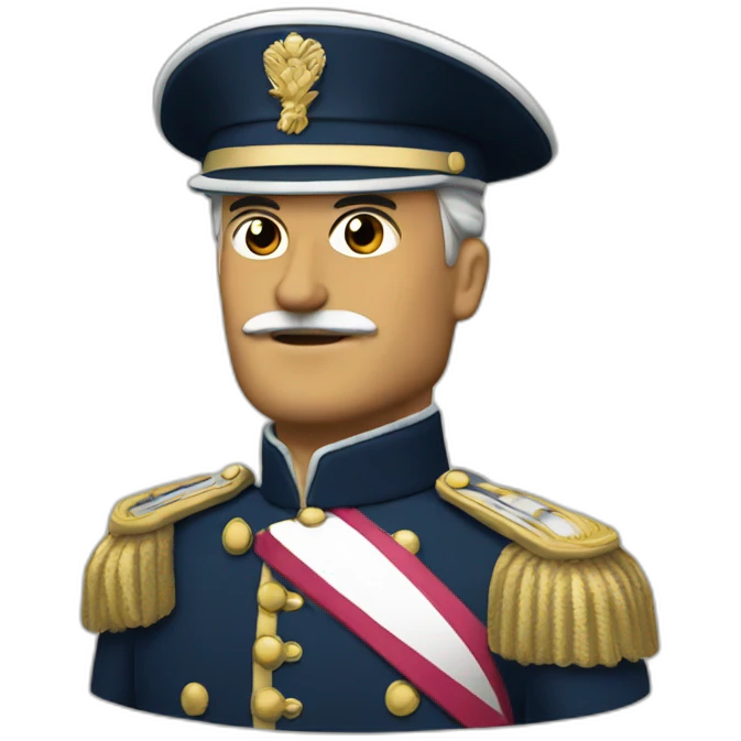 A colonel of the french army emoji