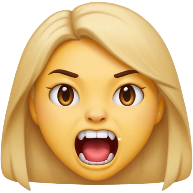 A girl growling like rawr silly vibes but make it an emoji not real human emoji