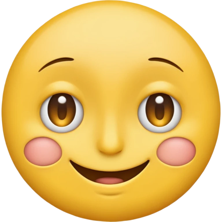 smiling emoji, one eye half closed as if twitching emoji