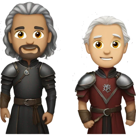 Rhegar Targaryen and Robert Barathion emoji