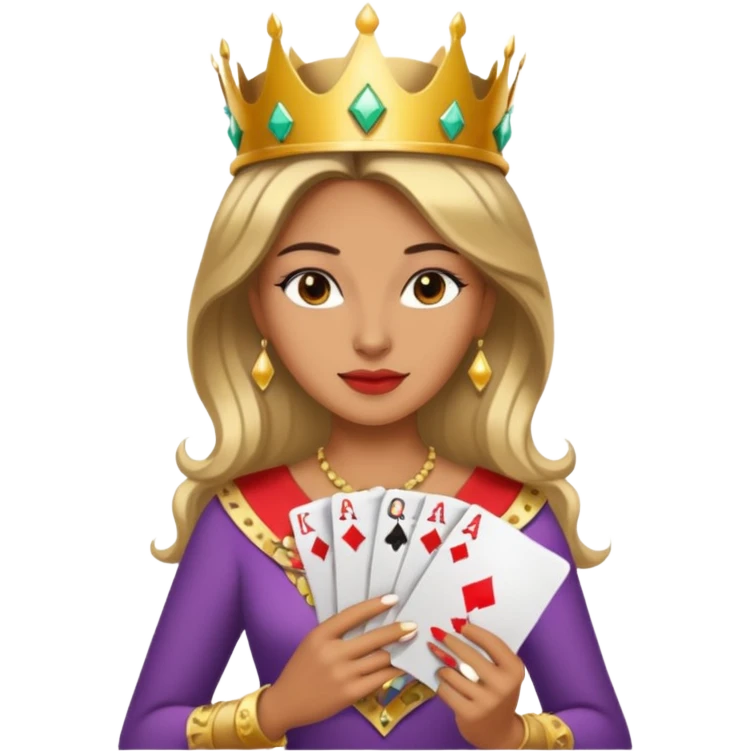 gambling queen emoji