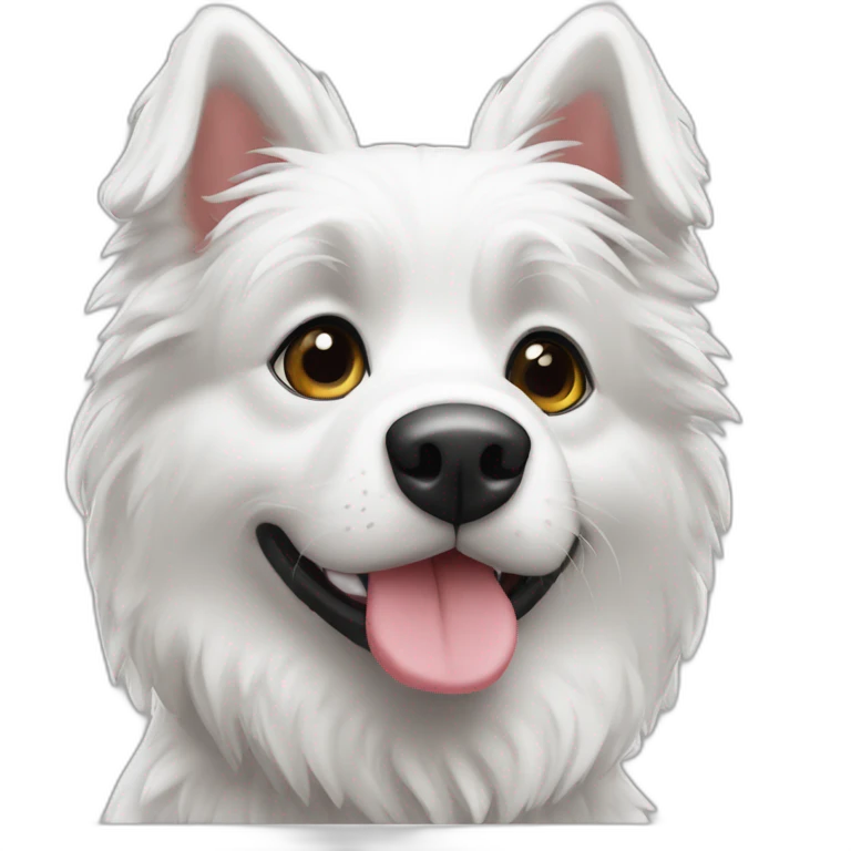 Chien berger australien noir et blanc emoji