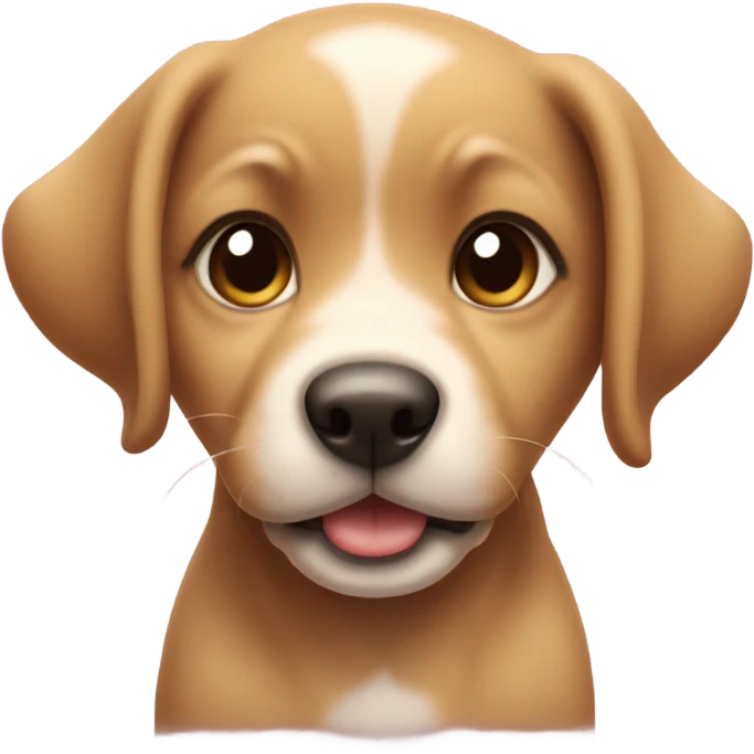 Cute puppy to say love emoji