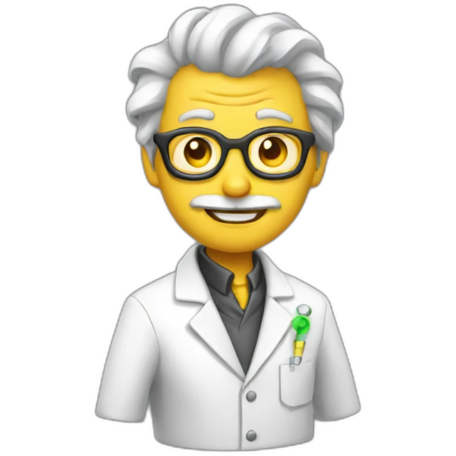 Evil scientist emoji