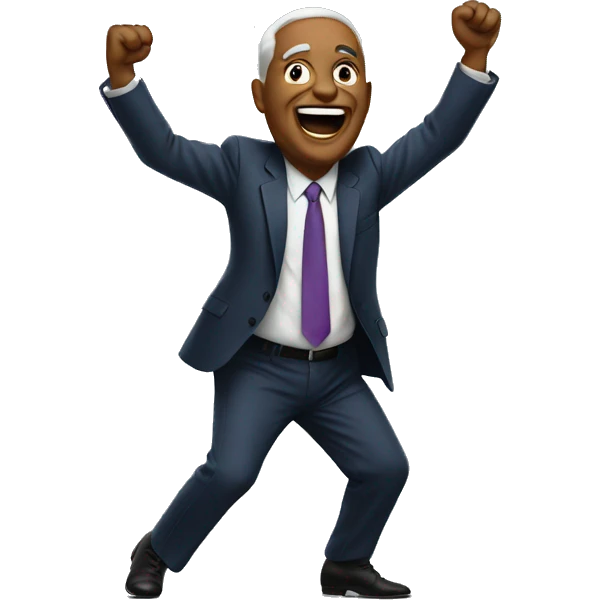 A politician dancing emoji