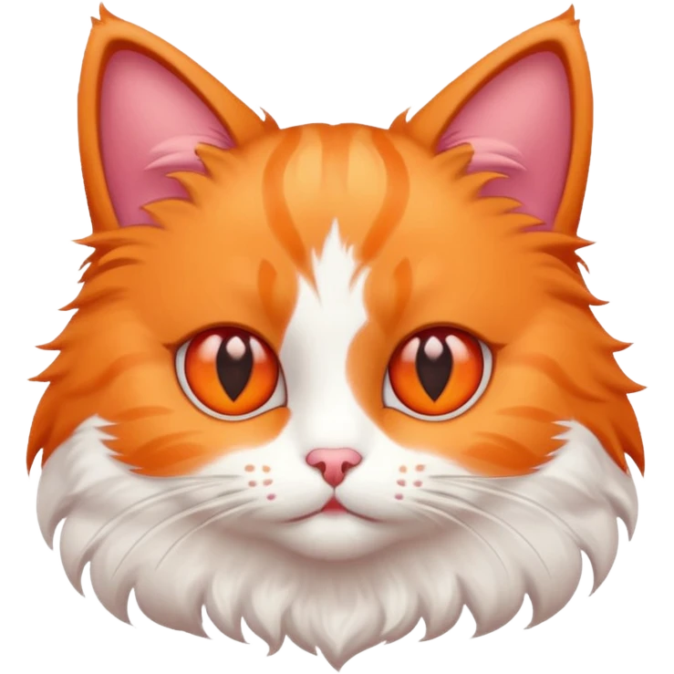 Cat with hearts in its eyes emoji