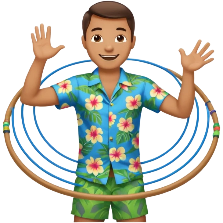 man Hula hoopin emoji