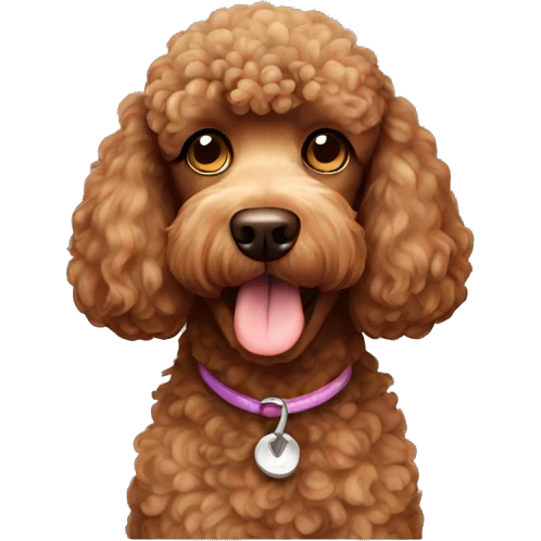 Brown Poodle emoji
