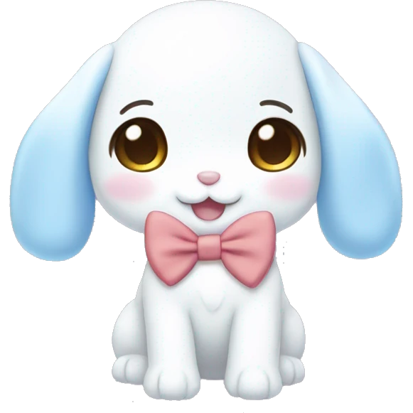 cinnamoroll with a cute bow emoji