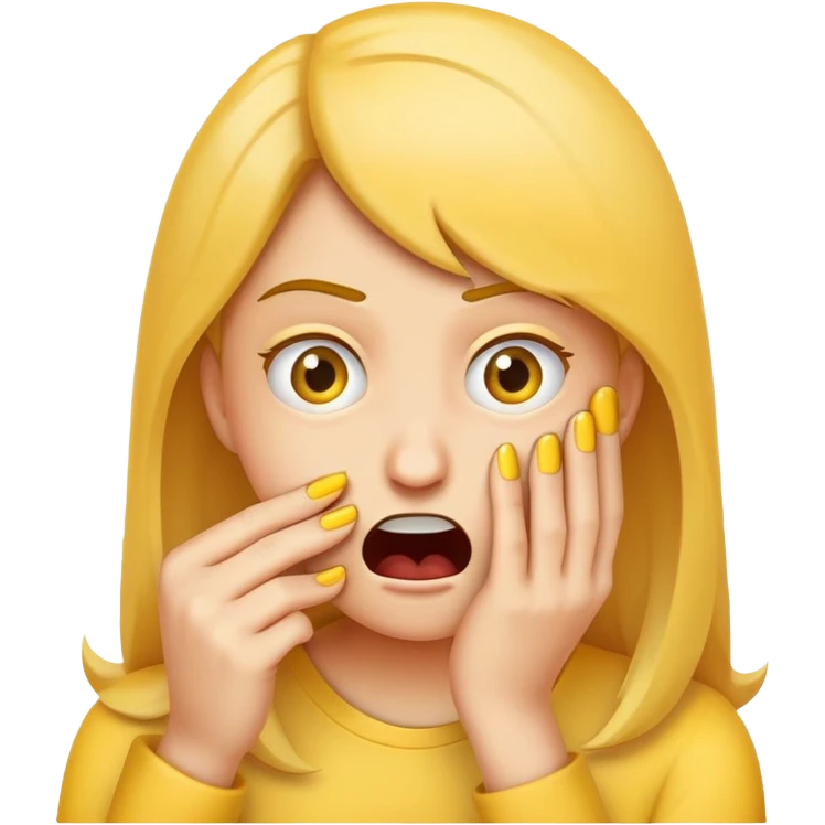 emoji biting nails emoji