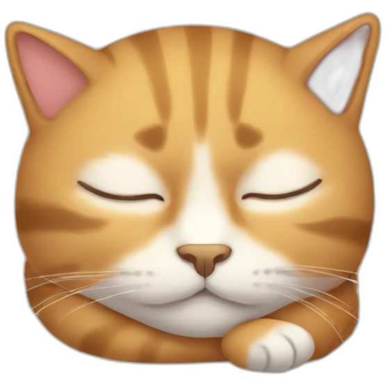 cat sleeping emoji