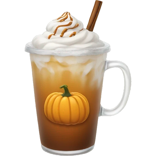 iced pumpkin chai emoji
